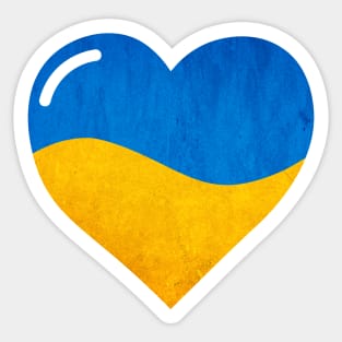 The Flag of Ukraine, Heart Sticker